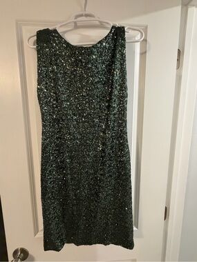Women’s La Cite green sequin dress size L. NWT